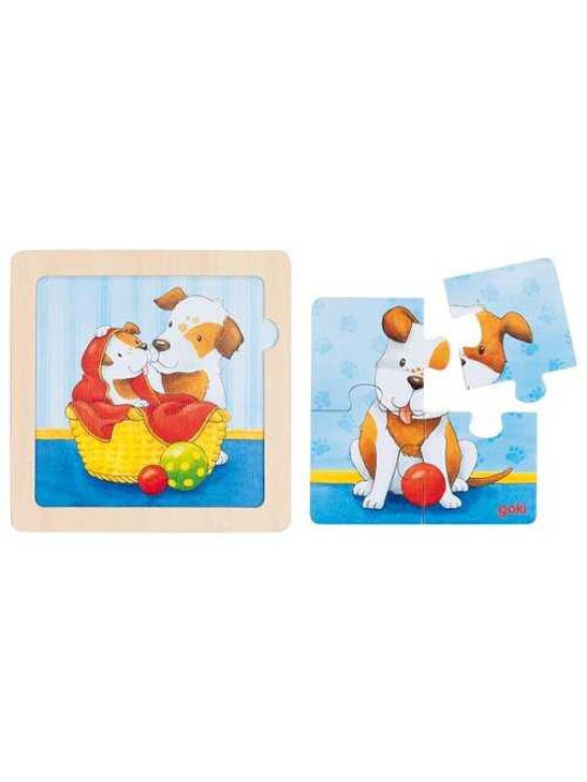 Background puzzle baby animals - set of 8