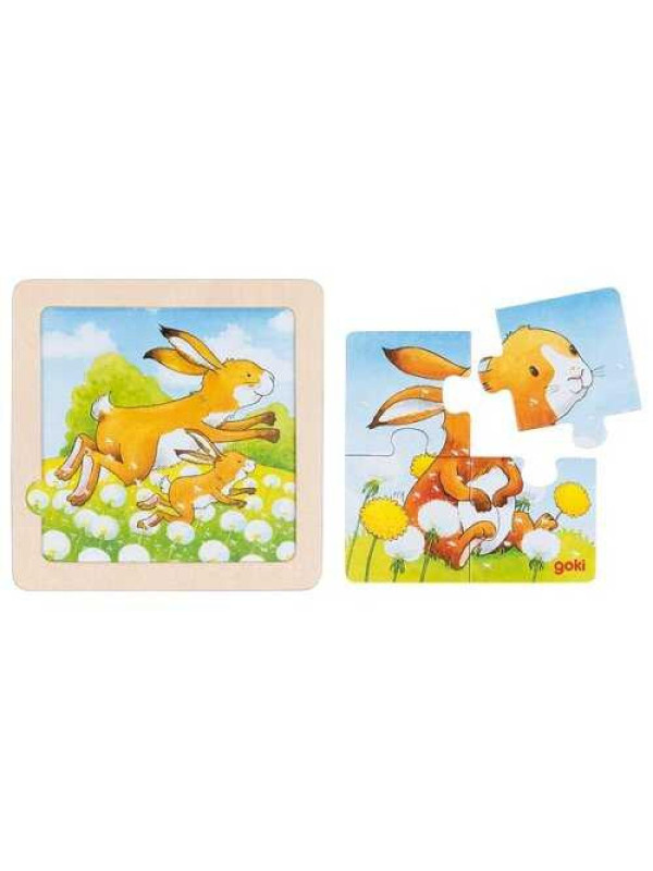 Background puzzle baby animals - set of 8