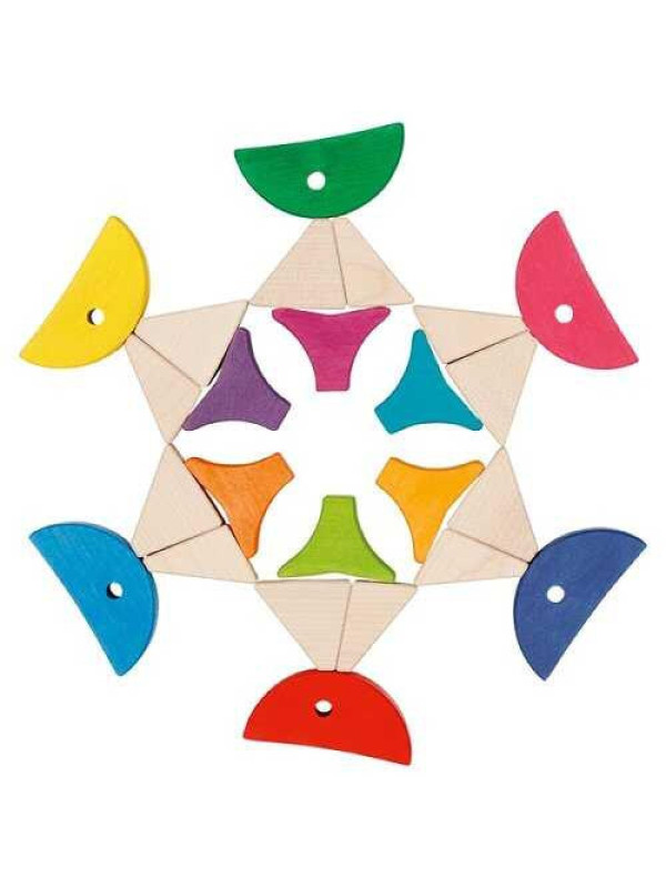 Colour and shape sorting game - 6 colourful fishes