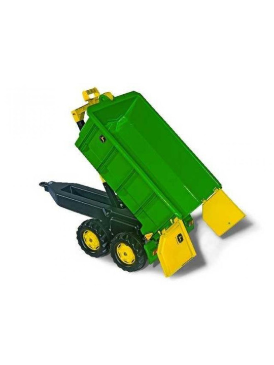 Rolly Toys duża Dwuosiowa Przyczepa John Deere Wywrotka