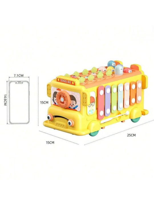 WOOPIE BABY Interaktywny Autobus Edukacyjny 6w1 Młoteczek Cymbałki +18 m