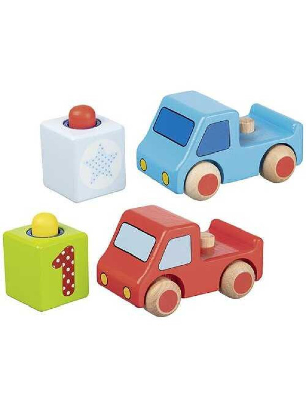 Vehicles with horn - set of 8