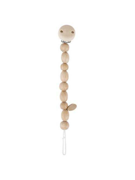 Soother chain natural wooden beads