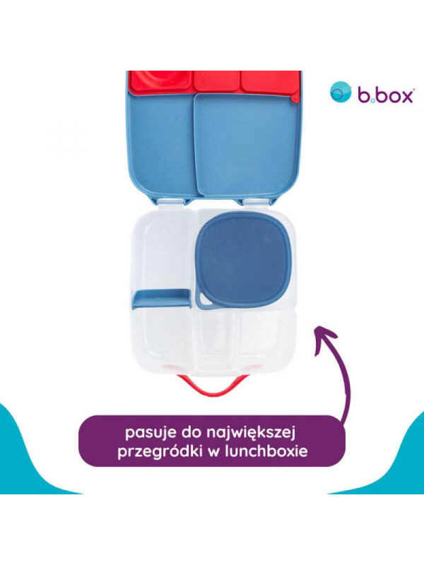 Silikonowy pojemnik z pokrywką do lunchboxa Ocean, b.box