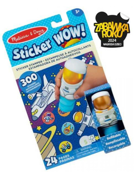 Sticker WOW! Stempelki z naklejkami Astronauta