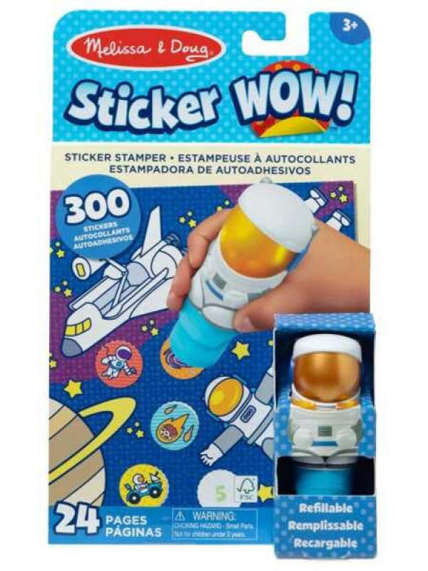 Sticker WOW! Stempelki z naklejkami Astronauta