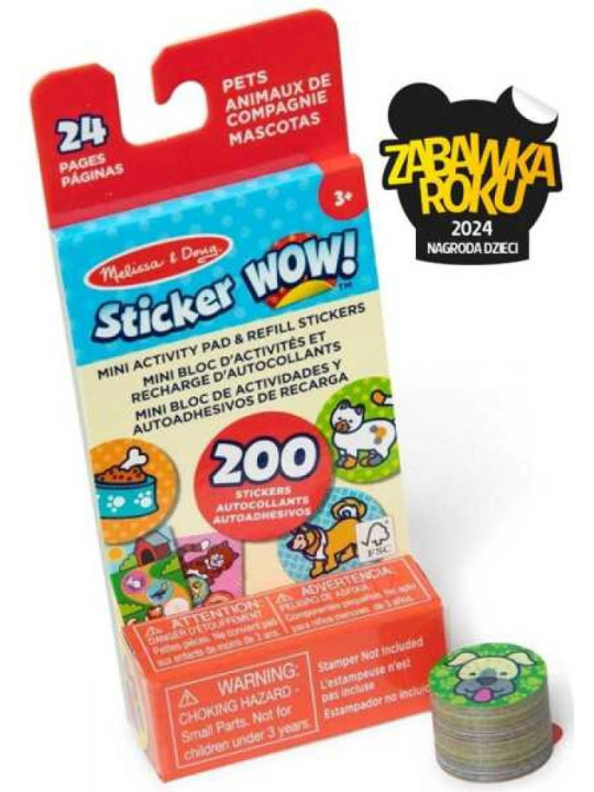 Naklejki Zwierzątka z mini książeczką - uzupełnienie Sticker WOW!