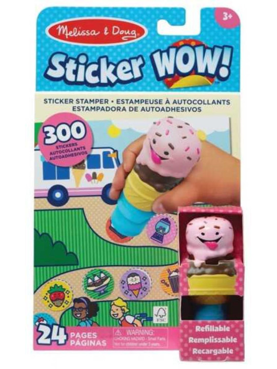 Sticker WOW! Stempelki z naklejkami Lody