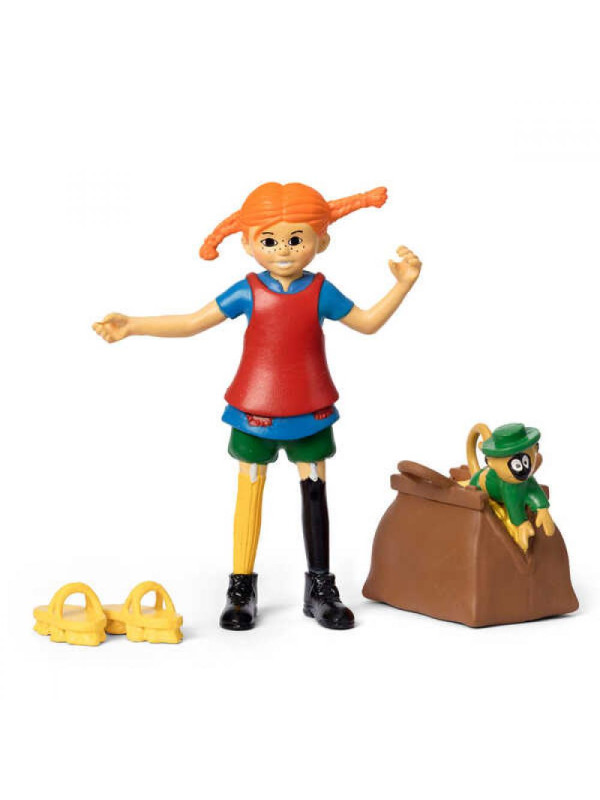 Figurka Pippi Langstrumpf z walizką