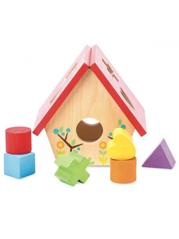 Sorter kształtów drewniany domek My little bird Le Toy Van