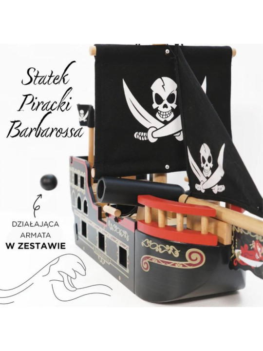 Statek piracki drewniany Barbarossa Le Toy Van