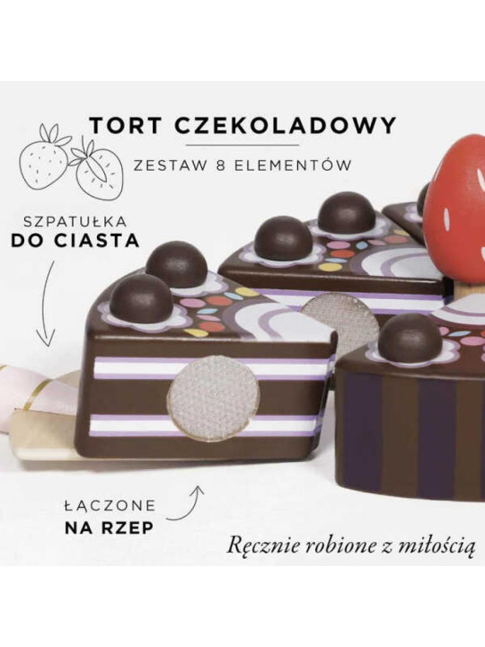 Tort czekoladowy drewniany Le Toy Van