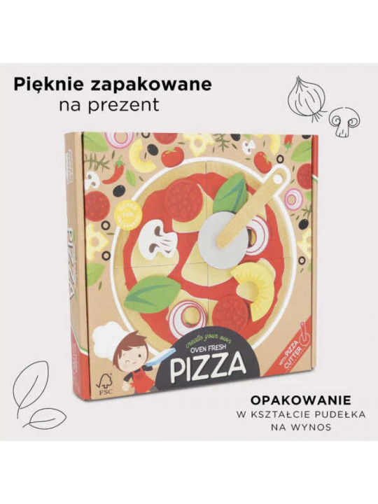 Pizza drewniana z dodatkami Le Toy Van