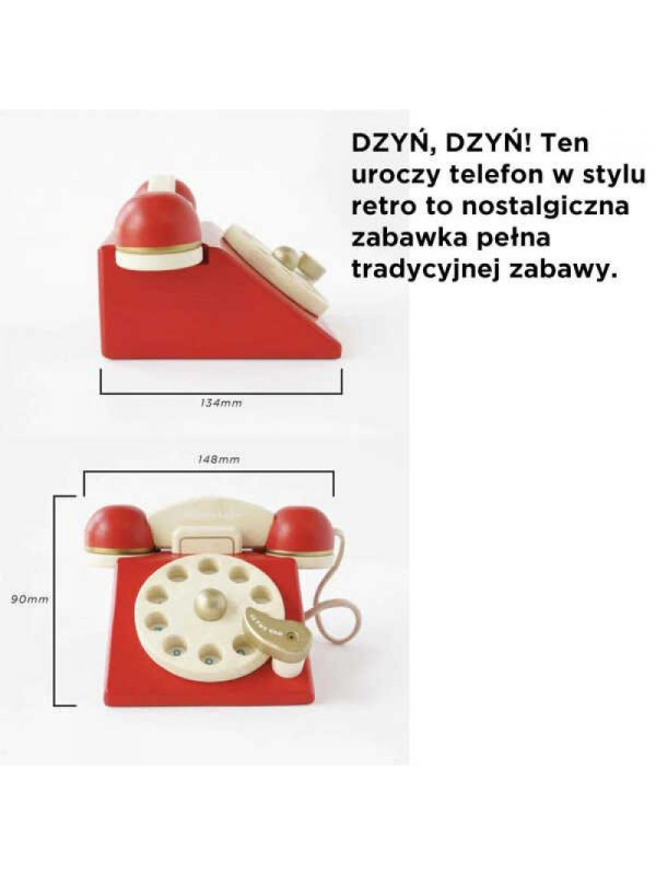 Drewniany telefon Vintage Le Toy Van