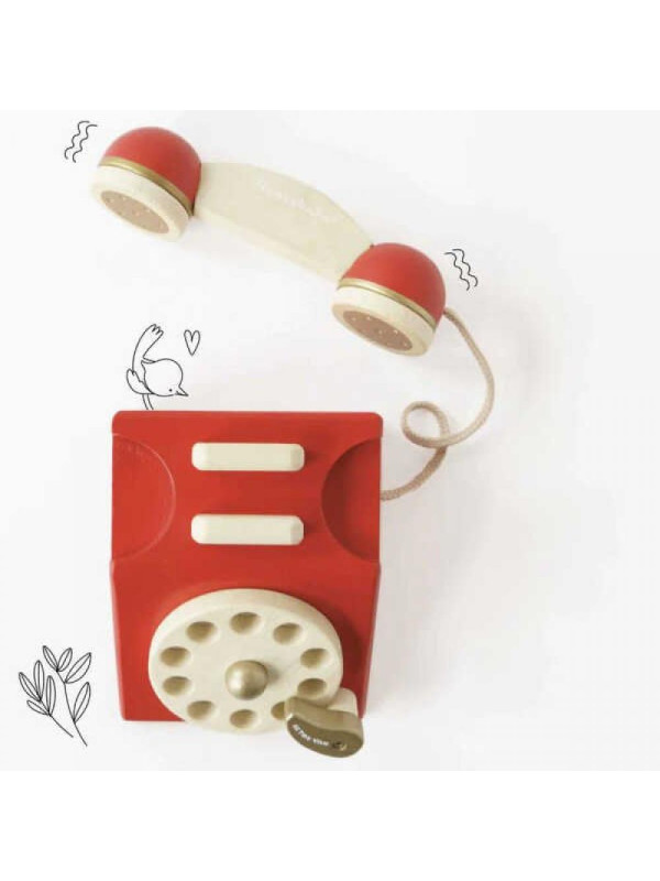 Drewniany telefon Vintage Le Toy Van