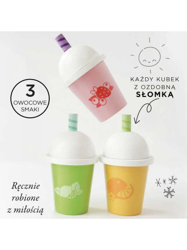 Smoothie i sok z litego drewna – 3 sztuki Le Toy Van