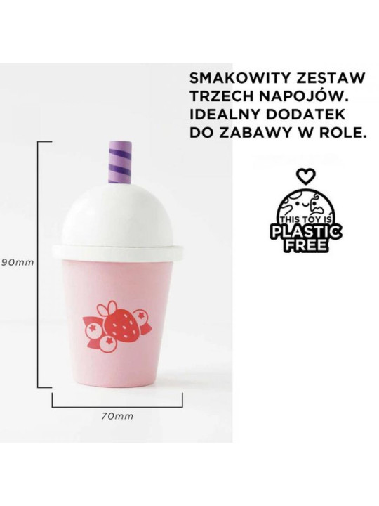 Smoothie i sok z litego drewna – 3 sztuki Le Toy Van