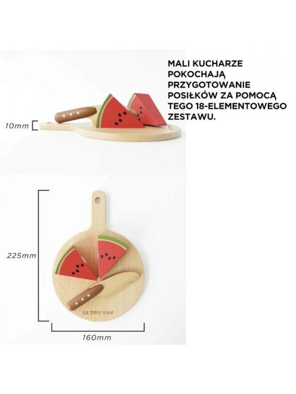 Drewniane warzywa i owoce do krojenia  na rzepy Le Toy Van
