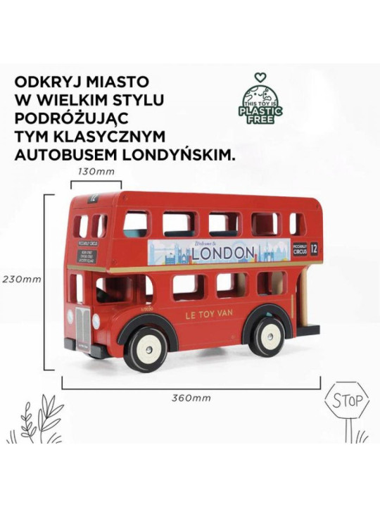 Londyński autobus drewniany  Le Toy Van