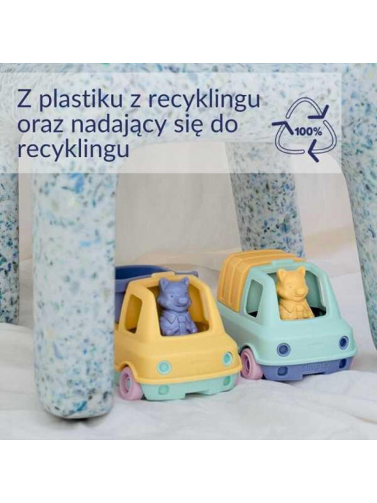 Moje pierwsze pojazdy: Zestaw 2: Straż + Śmieciarka Le Jouet Simple