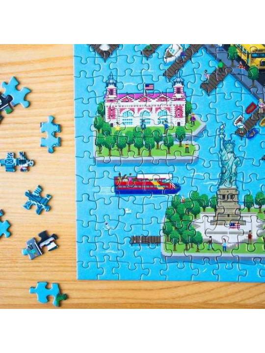 Puzzle sensoryczne dla 6 latków 8 BIT - Bopster Nowy Jork 500 el