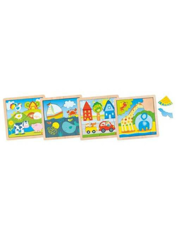 Contour puzzle - set of 8