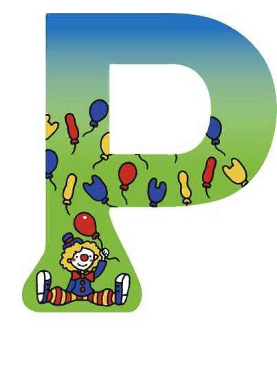 Letter P - set of 6