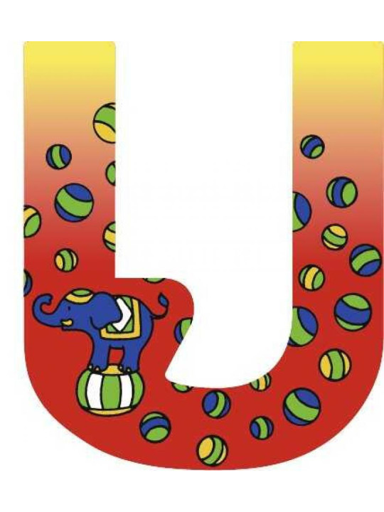 Letter U - set of 6