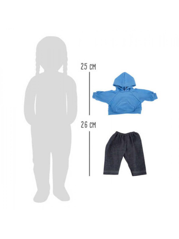 Doll's Clothes Hooded Sweatshirt and Trousers