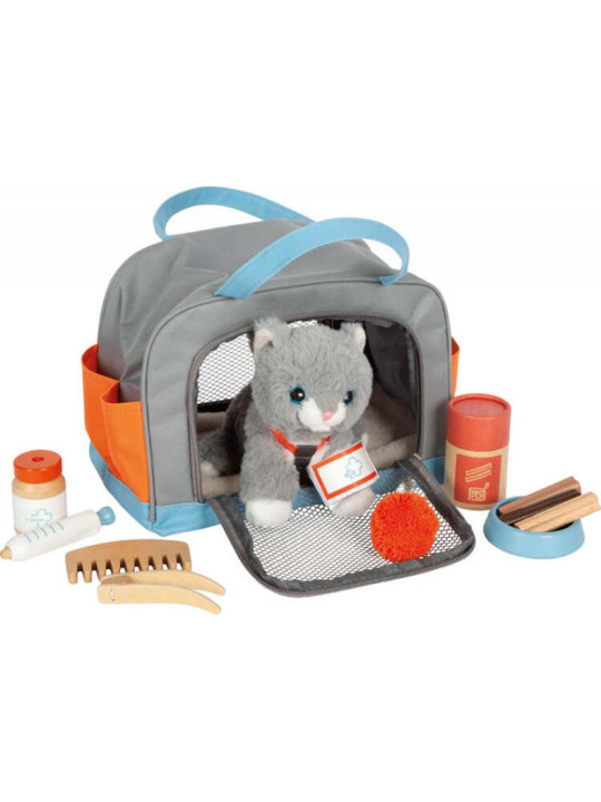 Cat with Carry Bag and Care Set