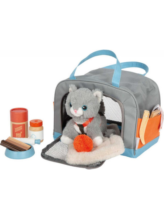 Cat with Carry Bag and Care Set