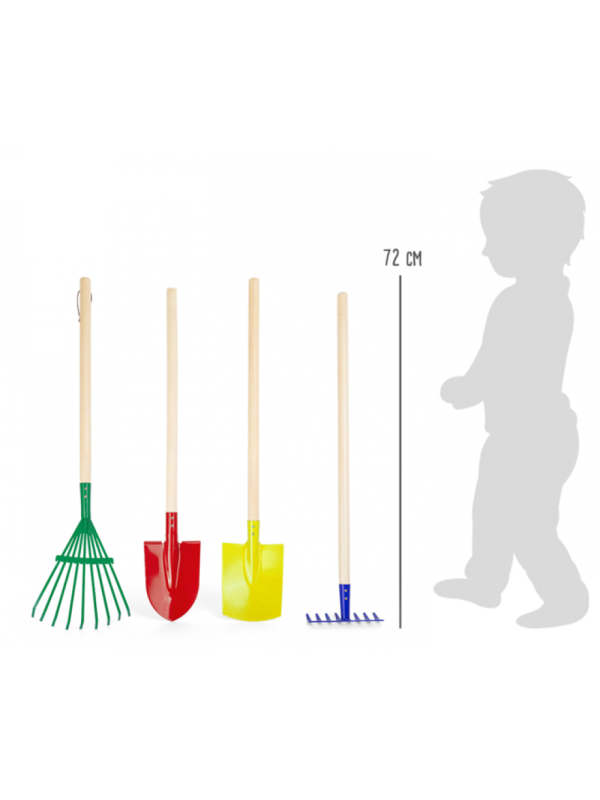 Zestaw małego ogrodnika  dla dzieci, zestaw narzędzi ogrodowych do zabawy, pomoce montessori small foot design - zestaw narzę