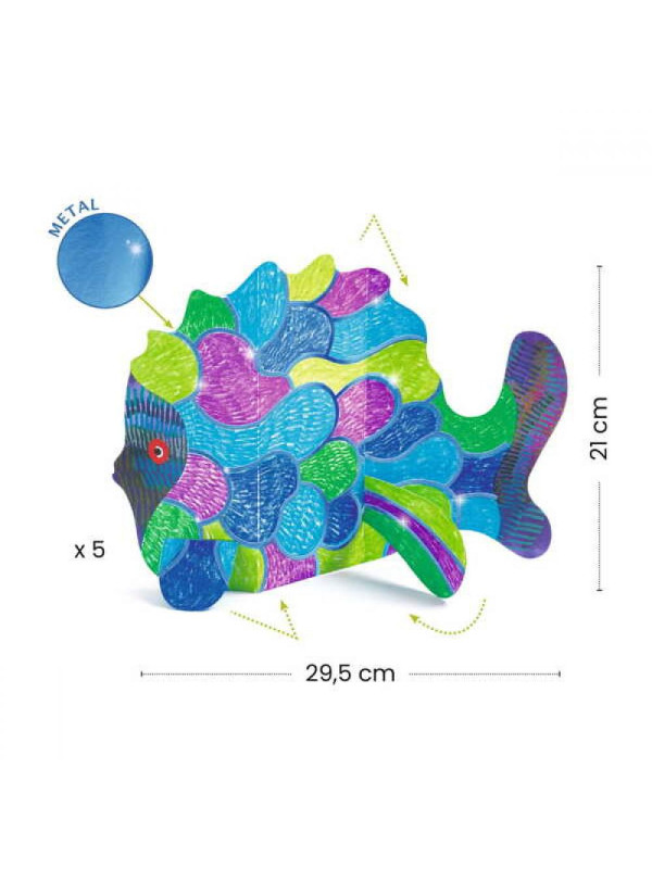 Metaliczne kolorowanki POD FALAMI DJ00095