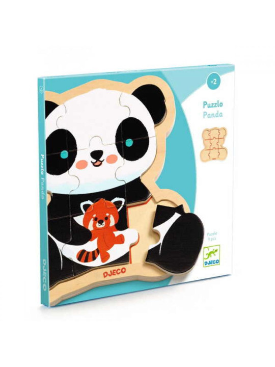 Drewniane puzzle w ramce PANDA DJ01821