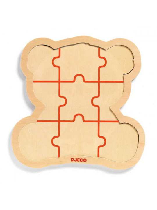 Drewniane puzzle w ramce PANDA DJ01821