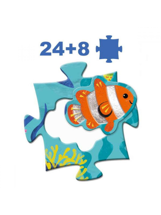 Puzzle gigant PODWODNY ŚWIAT 32 elem. DJ07166