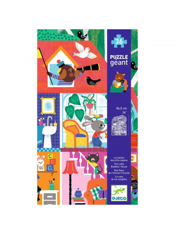 Puzzle gigant DOMEK MAŁYCH PRZYJACIÓŁ DJ07169