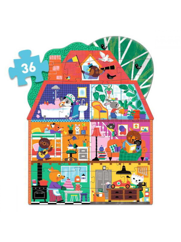 Puzzle gigant DOMEK MAŁYCH PRZYJACIÓŁ DJ07169