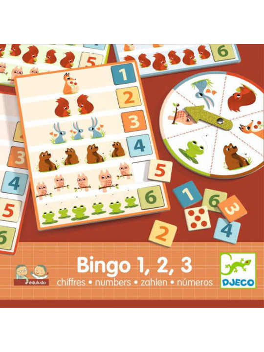 Gra Eduludo Bingo 1,2,3 DJ08258