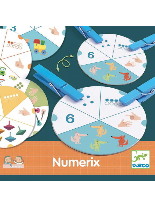 Eduludo NUMERIX z klamerkami DJ08349