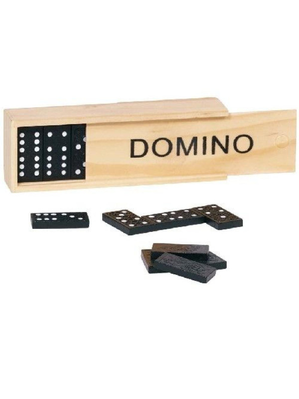 Domino w drewnianym pudełku dla dzieci Pomoce Montessori, zabawka dla 4 latka, Zabawki drewniane 