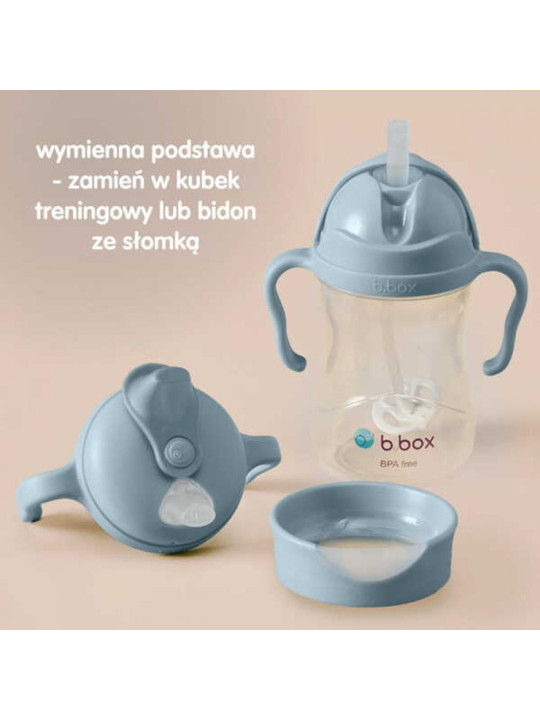 Kubek z miękkim ustnikiem różowy, b.box