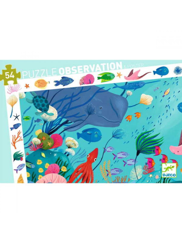 Puzzle obserwacja OCEAN  - 54el. DJ07562