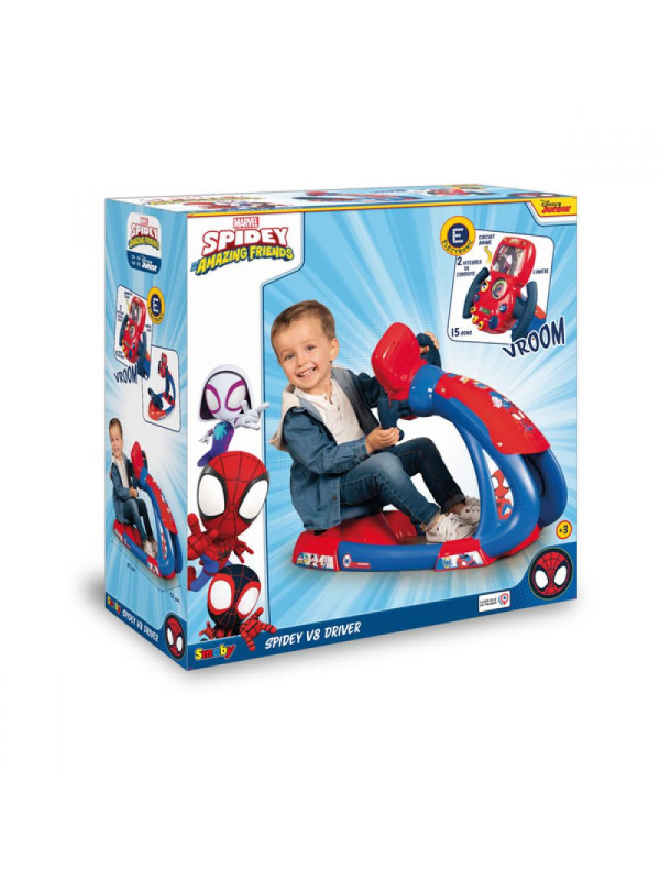 Smoby Symulator jazdy Spidey ze światłem i dźwiękiem