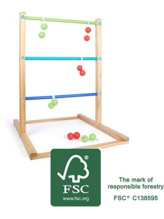 Gra w rzucane - drabina , zabawa dla dzieci small foot design - zabawka drewniana, zabawka planszowa planszowa dla 4 latka