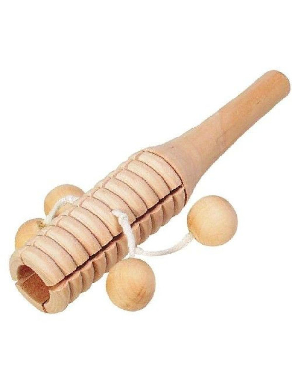 Instrument perkusyjny, blockdrum z 4 drewnianymi kulkami do zabawy dla dzieci, pomoce montessori  goki - drewniana zabawka muzyc