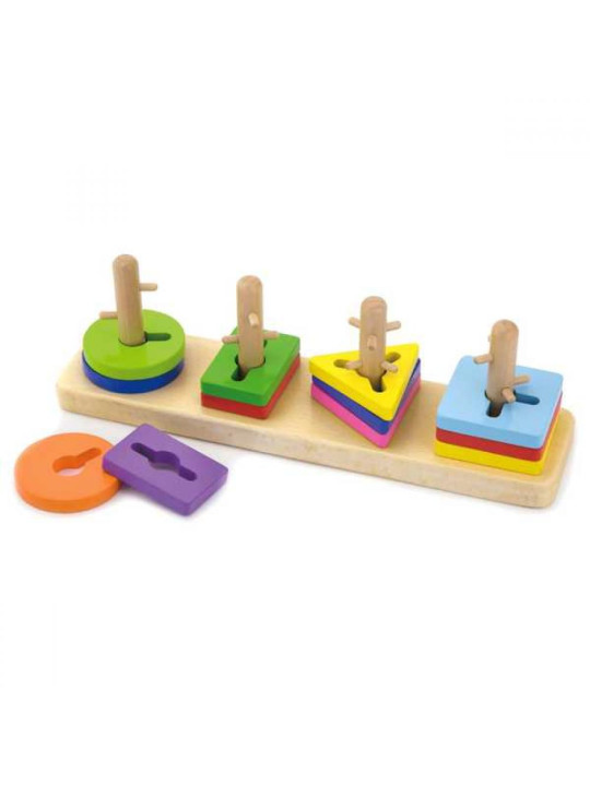 Sorter dla dzieci - koła - dopasuj kształty - zabawka montessori - New Classi Toys - drewniany sorter - zabawka dla 2 latka