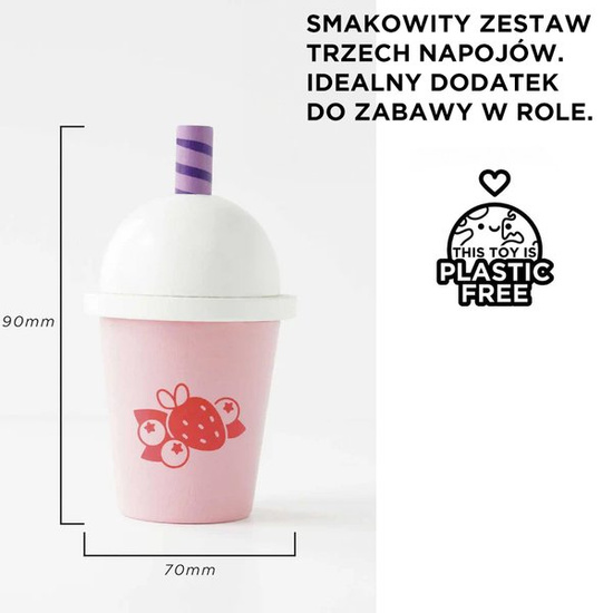 Smoothie i sok z litego drewna – 3 sztuki Le Toy Van