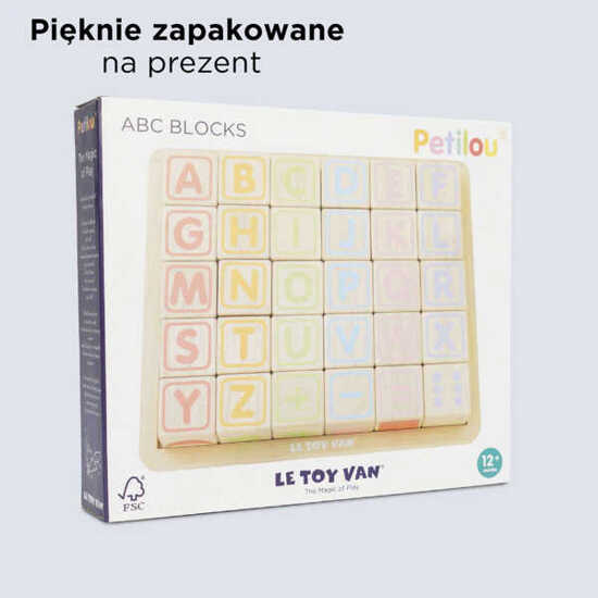 ABC Drewniane klocki z literami Le Toy Van