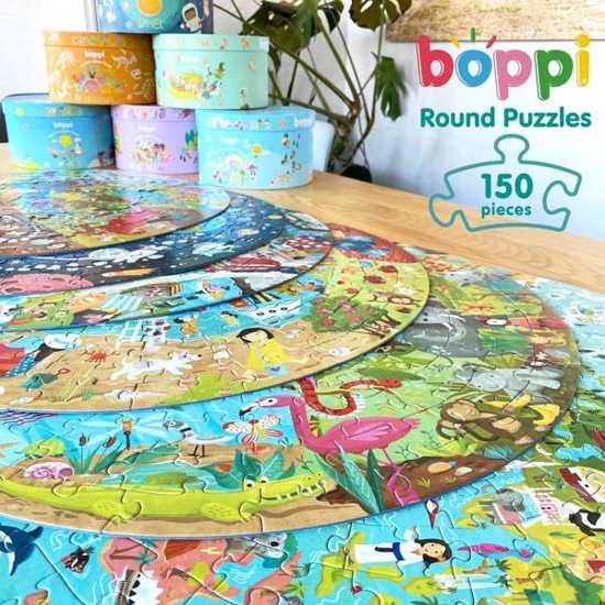 BOPPI, Puzzle okrągłe 58 cm - Pory roku 150 elem.